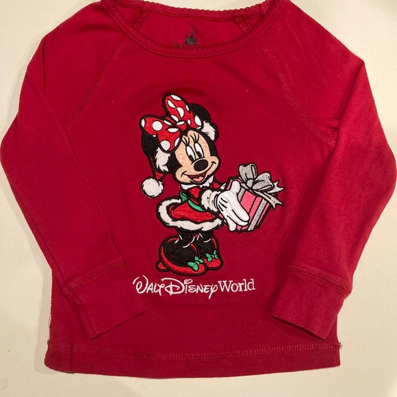 Disney Other - Walt Disney Minnie Mouse Christmas Top